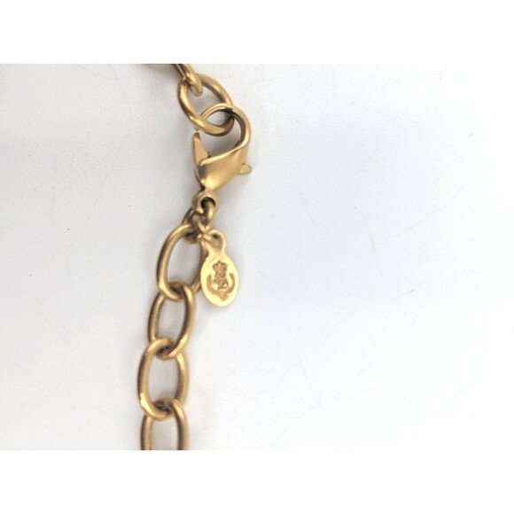 Premier Designs Signed Vintage Brushed Gold Linked Circles Collar Necklace - Picture 3 of 4